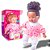 Boneca Divertida Coleção Hair Soft Negra fofinha cheirosa - Imagem 1