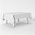 Toalha de mesa GRANDE 2x1m TNT Branco decoração festa - Imagem 1