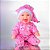 Boneca Bebê Baby Fofura Com Touca cheirinho divertido brinca - Imagem 3