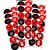 30 Adesivos Flamengo redondo decoração festa aniversário - Imagem 3
