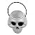 Decoração HALLOWEEN Festa BALDE CRANIO Grande 16x16cm - Imagem 4