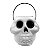 Decoração HALLOWEEN Festa BALDE CRANIO Grande 16x16cm - Imagem 5