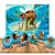 Kit Festa Moana Decoração Painel Gigante + 6 Display de mesa - Imagem 1