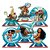 Kit Festa Moana Decoração Painel Gigante + 6 Display de mesa - Imagem 9