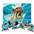 Kit Festa Moana Decoração Painel Gigante + 6 Display de mesa - Imagem 2