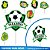 Kit festa FUTEBOL Decoração Aniversário completa 40pçs EVA - Imagem 4
