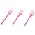 Kit festa Descartáveis Rosa 135itns Decoração Aniversário - Imagem 2