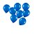 50 Bexigas Balão Azul N5 Decoração Festa Brilho E Cor - Imagem 3