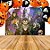 Kit festa Halloween decoração Painel GG + 25 Balões n9" - Imagem 1