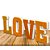 Letras Dourada LOVE Eva Gliter Luxo Fica Em Pé Decoração - Imagem 1