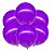 100 Balão Bexigas N9" Decoração Violeta Mais cor e brilho - Imagem 1