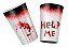 8 Copos aniversário HALLOWEEN decoração festas terror 180 ML - Imagem 3