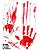 ADESIVOS GRANDE MÃOS DE SANGUE DECORAÇÃO HALLOWEEN - Imagem 6