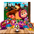 Kit festa Masha e o Urso decoração Display +Painel GG+ Vela - Imagem 9