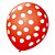 50 Bexigas Balão N9 Decoração Minni Festa Bolinhas brancas - Imagem 3