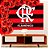 Kit festa Flamengo Decoração 25 Balões + Painel TNT 1,40m GG - Imagem 1