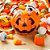 Decoração Halloween Festa Balde Abobora Grande 18x14cm - Imagem 2