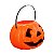 Decoração Halloween Festa Balde Abobora Grande 18x14cm - Imagem 4