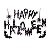 Faixa Decoração Halloween FestaHappy Halloween EVA Glitter - Imagem 1