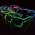 Óculos Com Led Rave Balada Festa Neon resistente - Imagem 11