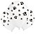 50 Bexigas balão n9 Decoração Patrulha canina festa Patinhas - Imagem 2