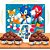 Kit festa decoração Sonic Painel GIGANTE + Forminhas+ Vela 4 - Imagem 1