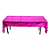 TOALHA DE MESA METALIZADA PARA FESTA ROSA 1,37x1,83m - Imagem 16