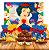 Kit festa completo 113pçs decoração Branca de Neve Festa - Imagem 1
