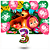 Kit festa Masha e o Urso Decoração Painel + Bexigas + vela 3 - Imagem 4