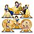 Kit festa 132 pçs Decoração Branca de Neve anive completo - Imagem 7