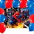 Kit festa Decoração Homem Aranha 100 Balões +Painel 1,40m GG - Imagem 1