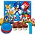 Kit festa completo 152 itens Decoração Sonic aniversário - Imagem 2