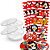 Kit decoração Mickey Festa 30 adesivos + 20 Latinhas - Imagem 2