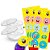 Kit decoração Bob Espoja Festa 30 adesivos + 20 Latinhas - Imagem 1
