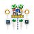 KIT Festa Sonic Decoração Topo Painel Vela Balão Display - Imagem 5