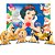 Kit Festa Branca de Neve Decoração Painel + Display de mesa - Imagem 3