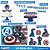 Kit festa Capitão América Decoração 39pçs aniversário em EVA - Imagem 5