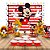 Kit festa completo 107 pçs decoração Mickey Mouse Festa - Imagem 1