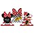 Kit Completo 131 PÇS Decoração Minnie Mouse Festa - Imagem 6
