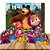 Kit festa completo decoração Masha e o Urso Display + Painel - Imagem 1
