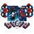Kit Festa Homem aranha 77 itens decoração aniversário vela 6 - Imagem 3