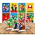 Kit festa Super Mario Decoração 8 Placas +4 Display de mesa - Imagem 1