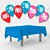 Kit festa Patrulha Canina Decoração Toalha Azul + 25 balões - Imagem 1
