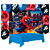 Kit festa Homem Aranha Decora Toalha Azul +25 balões +Painel - Imagem 3