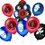Kit festa Homem Aranha Decora Toalha Azul +25 balões +Painel - Imagem 12