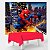 Kit festa Homem Aranha Decoração Painel GG +Toalha Vermelha - Imagem 1