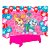 Kit festa Patrulha Canina Toalha Rosa +25 balões +Painel - Imagem 3