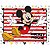 Kit festa Decoração Mickey Painel +25 Balão +Toalha vermelha - Imagem 7