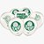 Kit festa Palmeiras Decoração Toalha Verde TNT +25 balões - Imagem 5
