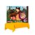 Kit festa Masha e o Urso Decoração Toalha Amarela + Painel - Imagem 2